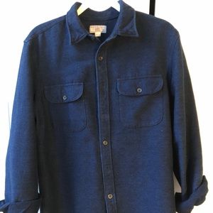 Wallace & Barnes (J-Crew) Indigo chamois shirt